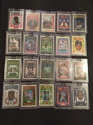 Topps PROJECT 2020 GROTESK Complete 20 CARD MASTER Set Gibson Gwynn Clemente • $369.99