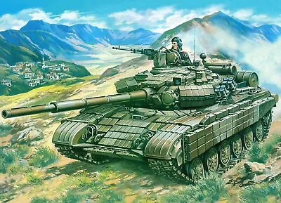 Russian Soviet Main Battle Tank T-64BW Plastic Model Kit Scale 1/35 Skif 205 • $40.98