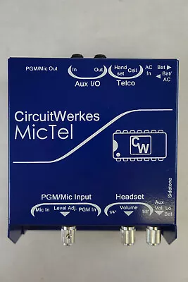 CircuitWerkes MicTel (Microtel) Broadcast Phone Handset Audio Interface Line Tap • $64.99