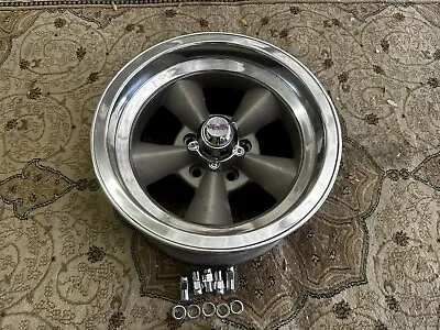 VINTAGE SINGLE AMERICAN 5 SPOKE TORQ-THRUST STYLE  15x7 FORD MOPAR 5 ON 4 1/2 • $299.99