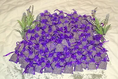 Lavender Organza Bags Provence Lavender Relaxingcalming Moth Repellent 7x5 Cm • £6