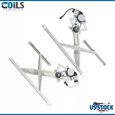 Pair Front Window Regulator For Ford F250 F350 Super Duty 2000-2012 W/ Motor • $62.99