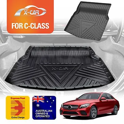 Boot Liner Trunk Cargo Mat Luggage Tray For Mercedes-Benz C-Class Sedan 2014-22 • $40.05