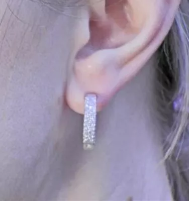 H.stern 18k Gold Hoops Diamonds Earrings(authentic) • $3575