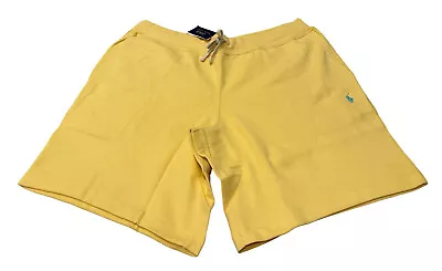 NEW Polo Ralph Lauren Big & Tall Mens Fleece Lined Sweat Shorts Yellow Size 4XB • $41.99