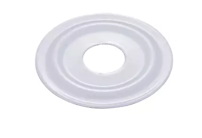 Wall Split Flange Cover Plate Shower Bath Sink Tap White 70mm Galvanised Steel • $5.50