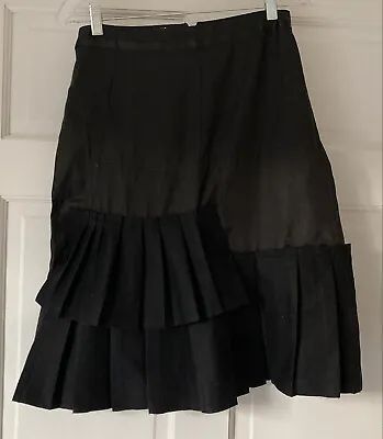 Marni Black  Combo Pleated Skirt Black  Size 40 • $65