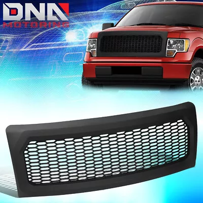 For 2009-2014 Ford F150 Matte Honeycomb Mesh Front Bumper Grille Frame Assembly • $91.99