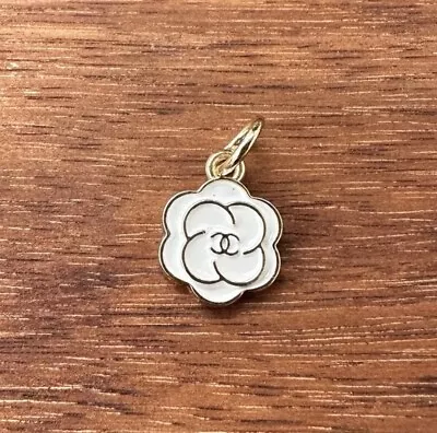 Chanel Gold And White CC Charm ; 12mm • $20
