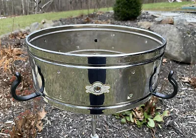 Camco 60s Vintage 14” Chrome Over Brass Snare Drum Shell W/ Oaklawn Badge Nice • $274.99