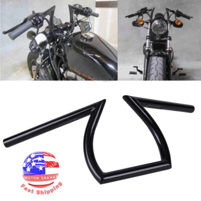 $49.20 • Buy 1'' Motorcycle Handlebars Z Bar Drag Bars For Harley Sportster Chopper Bobber US
