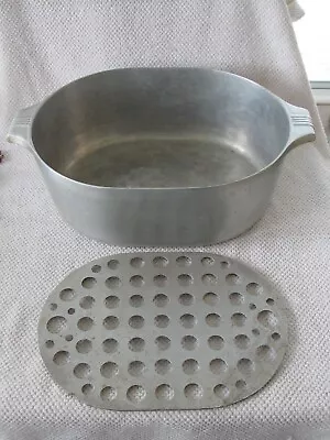 Vtg Magnalite Wagner Ware Sidney-O 4265-M 8 QT Roaster Pan & Trivet - NO LID • $69.50