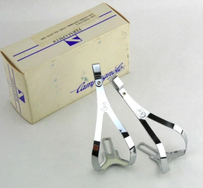 $59.50 • Buy Campagnolo Toe Clips Steel Small Vintage Bikes C Record Chorus Athena BOXED NOS