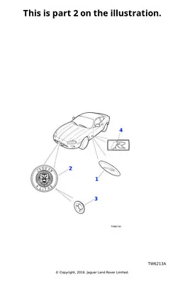 Jaguar Genuine Bonnet Badge Emblem Decorative Decal Overlay Logo C2N1991 • £107.04