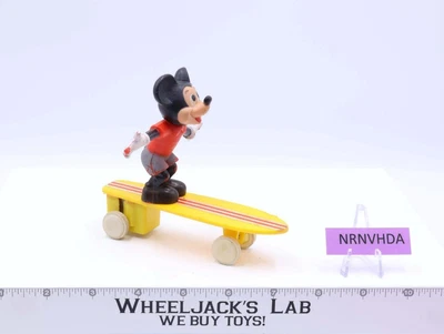 $7.97 • Buy Mickey Mouse On Skateboard Pull-Back 1977 Azrak-Hamway Vintage Action Figure