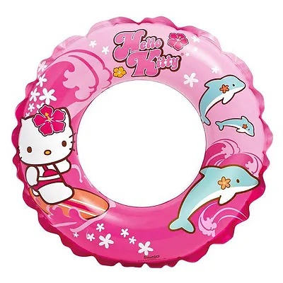 $5.47 • Buy Inflatable Swim Ring Sanrio Hello Kitty Surfing Dolphin Aloha Hawaiian NEW