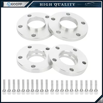 4Pcs (15mm & 20mm) Hub Centric Wheel Spacers 5x120 W/ 12x1.5 Cone Seat For BMW • $57.48