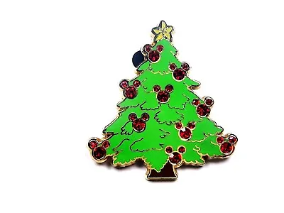 Disney Pin Christmas Tree W/ Jeweled Mickey Icon Ornaments FIRST RELEASE [57402] • $27