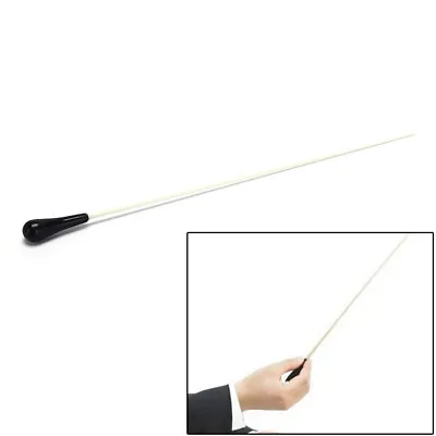 1pc Black ABS Handle Musical Music Conductor Baton Gift White 39CM Lengt_FM • $2.14