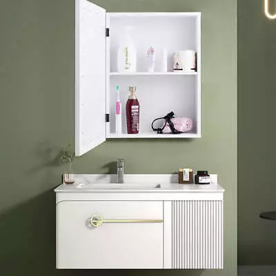 NNECW Mirror Cabinet With Wall Mounted For Bathroom/Kitchen-White • $199.99
