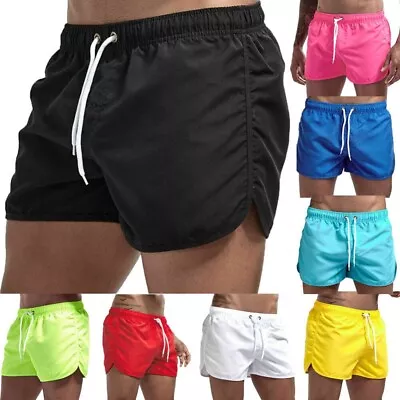 Mens Gym Bodybuilding Shorts Training Yoga Running Quick Dry Stretch Sports • £8.29