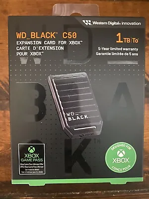 WD BLACK C50 1TB Expansion Card For Xbox Series X|S NEW SEALED • $50