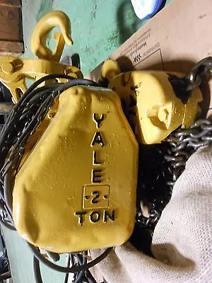 (#608)  Yale 2 Ton Electric Chain Hoist - 3 Phase  • $1500