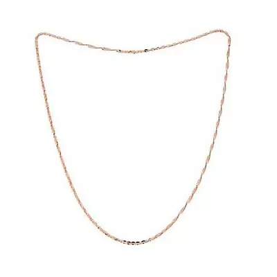 HSN Michael Anthony Jewelry 3mm 10K Rose Gold Cleo Link Chain 30  Necklace • $399.99