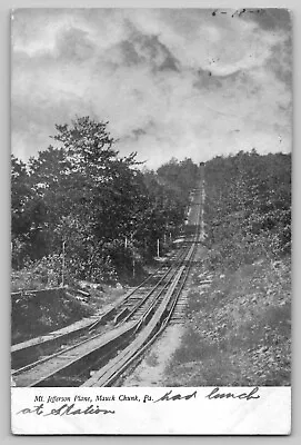 1907 Mt Jefferson Plane Mauch Chunk PA Vintage Postcard UDB Railroad Track • $10.95