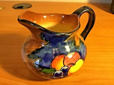 H & K Tunstall AUTUMN Fruit Design 3 1/4” Cream Pitcher Made In England Pottery • $14.95