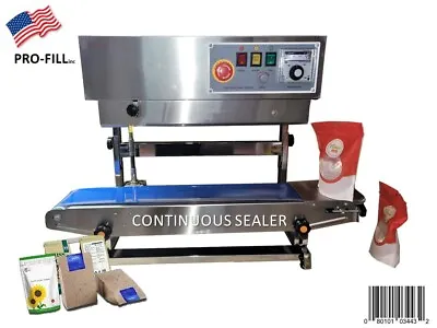 Automatic Continuous Band Sealer / Mylar & Nylon Bag Sealing Machine (Vertical) • $861