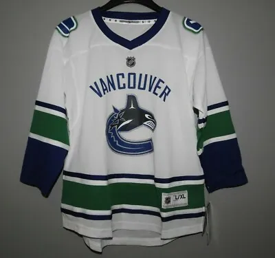 NHL Vancouver Canucks Hockey Jersey New Youth L/XL MSRP $65 • $22