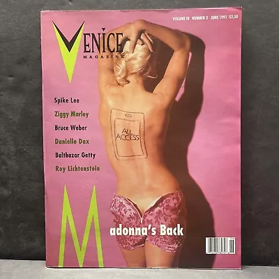 Madonna’s Back Venice Magazine June 1991 Spike Lee Roy Lichtenstein • $32.50