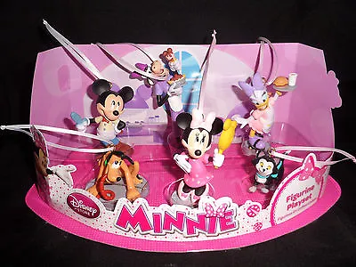 Disney Minnie Mickey Mouse Clubhouse Christmas Ornaments 6pc Set Daisy Duck NEW • $30.55