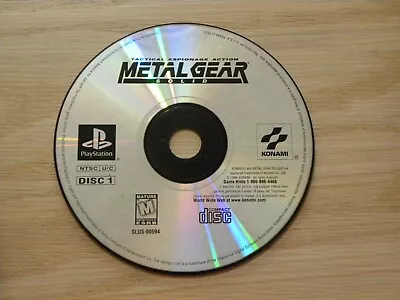 Metal Gear Solid - Sony PlayStation 1999 - PS1 -  Disc 1 Only • $10.49