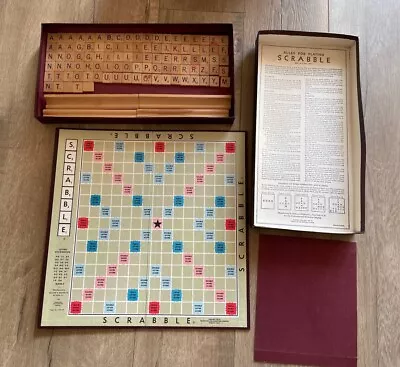 Scrabble Crossword Board Game By Selchow & Righter Vintage Complete • $15