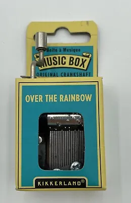 Kikkerland Over The Rainbow Mechanical Crank Pocket Collectible 2  Toy Music Box • $10.80