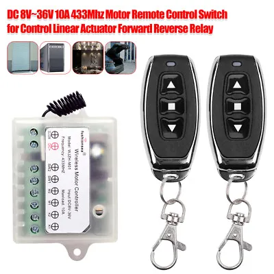DC8~36V Relay 10A 433MHz Wireless RF Remote Control Switch Transmitter+ Receiver • $15.63