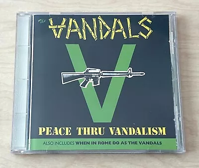 THE VANDALS Peace Thru Vandalism / When In Rome (1989) CD Restless Records OOP • $30