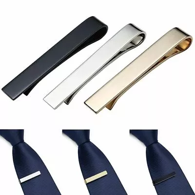 1/3Pcs Tie Clips For Men Elegant Metal Necktie Tie Bar Pinch Clasp Wedding Party • $5.99