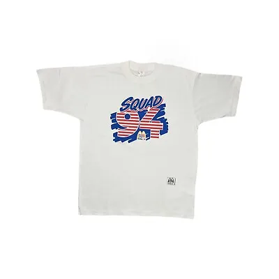 Vintage 1994 World Cup USA XL White T-Shirt McDonalds Sponsor Single Stitch • £32.99