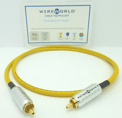 $24.99 • Buy WireWorld Chroma 7 Coaxial Digital Cable 1 Meter 