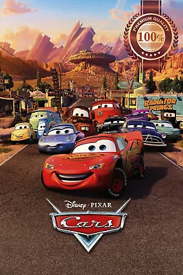 Cars 1 Disney 2006 3d V2 Official Original Cinema Movie Print Premium Poster • $119.95