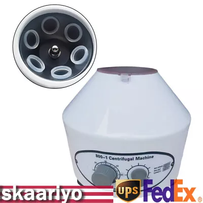 Electric Centrifuge Machine Lab Medical Practice 220V 4000 Rpm 20ml X 6 Durable • $54.15