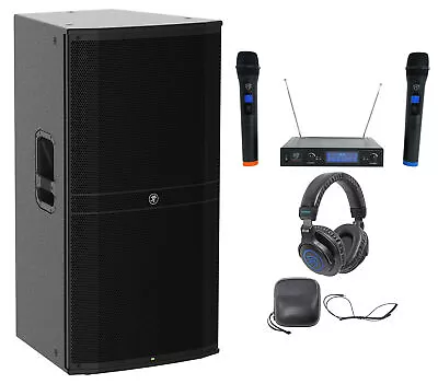 Mackie DRM315 2300w 15  Powered Active DJ PA Speaker+Wireless Mics+Headphones • $1039.99