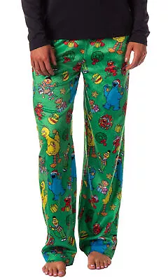 Sesame Street Women's Christmas Elmo Cookie Monster Sleep Pajama Pants • $27.75