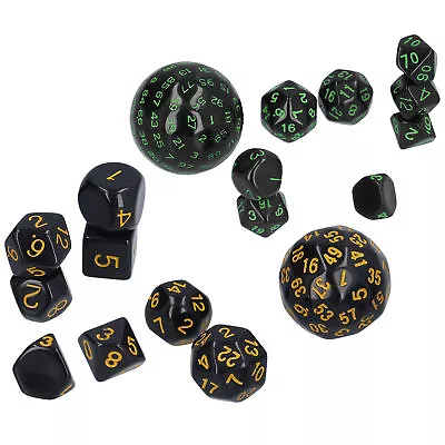 New 15pcs D3‑D100 Polyhedral Dice Set 3 Sides To 100 Sides Conjuring Dice Rollin • $25.44