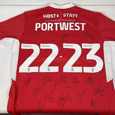 Signed Middlesbrough FC Football Shirt Official Home 2023 Portwest Unverified • £49.99