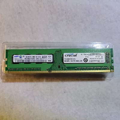 Samsung PC3-10666 4 GB DIMM 1333 MHz DDR3 Memory (M378B5273CHO-CH9) • $14.95