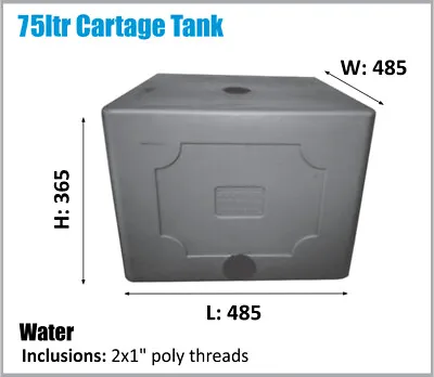 $265 • Buy Water Tank. 75ltr. Potable Water. Ask For Freight Price. Camping Ute Stable
